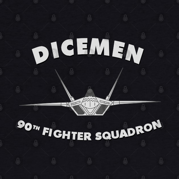 90th Fighter Squadron Dicemen USAF F22 by DesignedForFlight